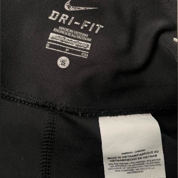 Nike Small Yoga Pants Black Wide Leg Compression Gym Athleisure Fit High Waisted - Picture 5 of 6